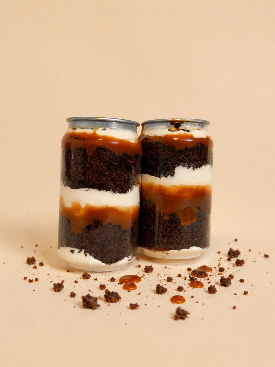 Chocolate Caramel dessert jars