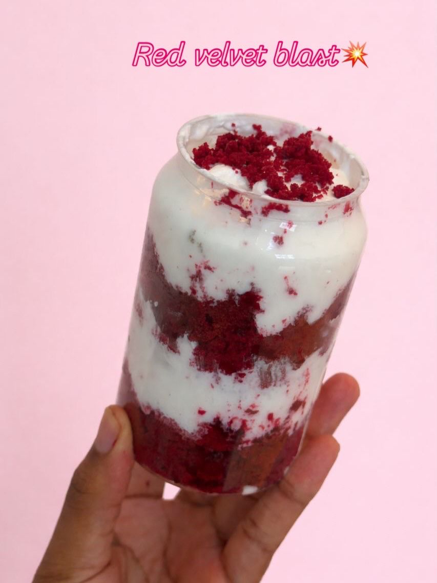 Red Velvet Blast dessert jars
